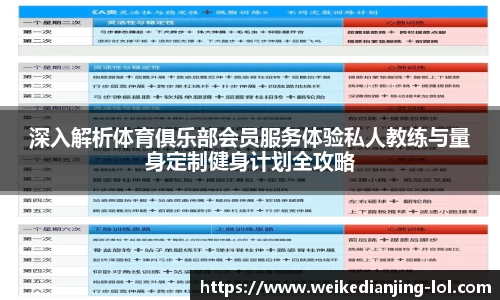 深入解析体育俱乐部会员服务体验私人教练与量身定制健身计划全攻略